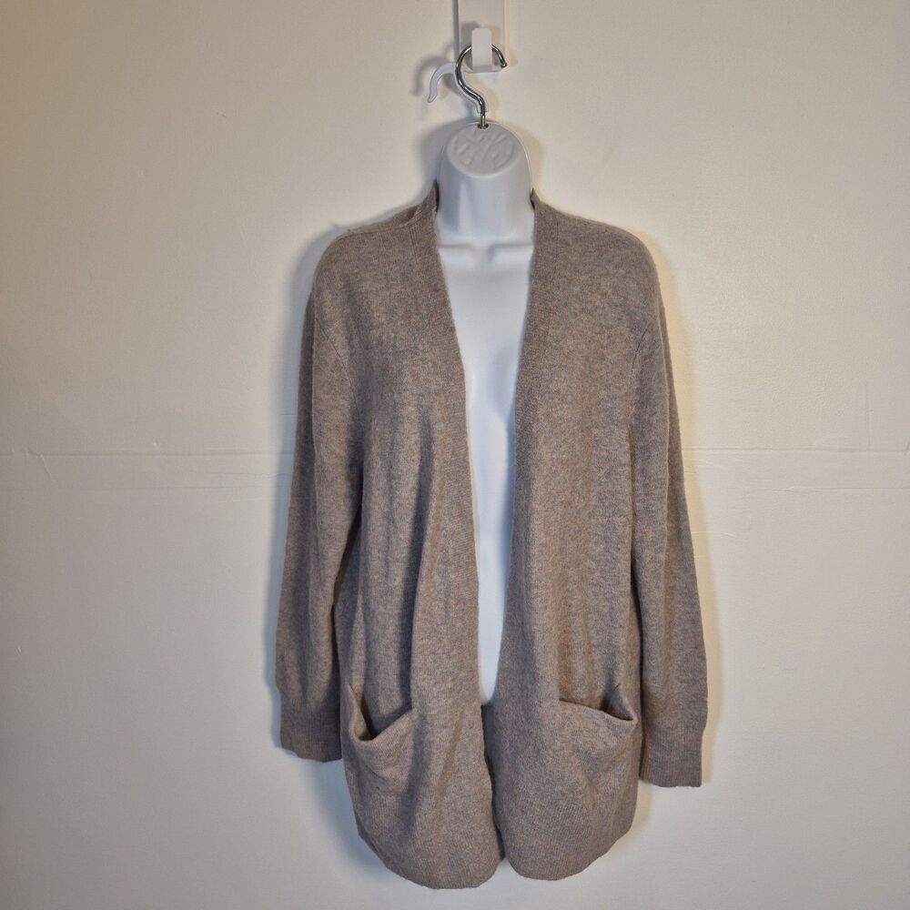 Madewell Women's Cozy Walker Cardigan Size L Boysenberry Polyamide Wool Alpaca